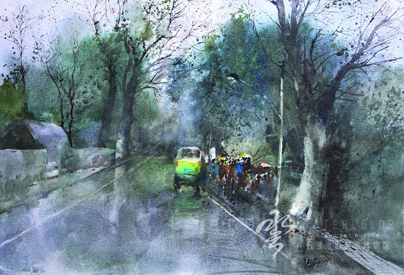 高东方 《春雨》 110*80cm